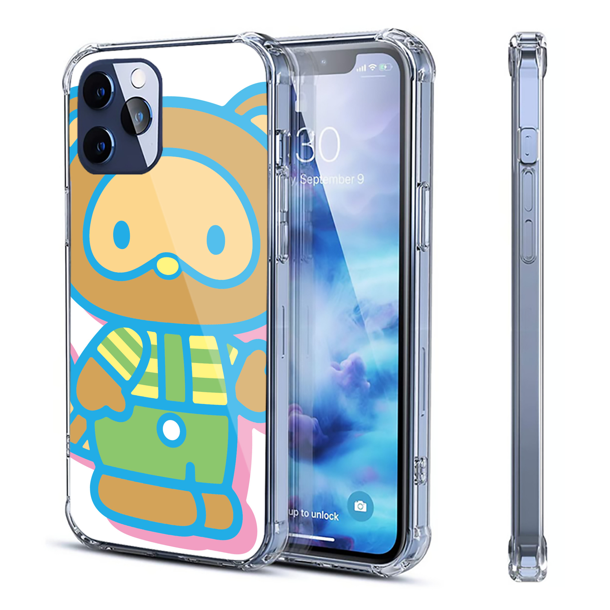 （画像用） Hello Kitty ハローキティ 【iPhone 12シリーズ対応】透明スマホケース（クリアソフトケース）